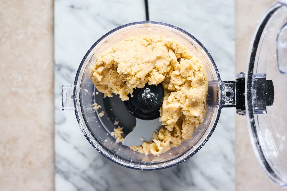 galette dough in food processor.