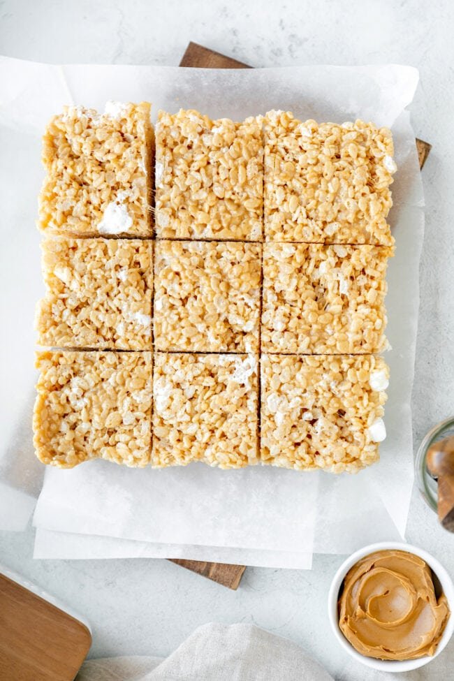 Easy peanut butter rice krispie treats recipe