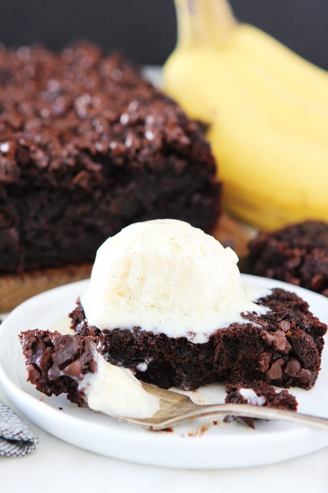 Gluten-Free Vegan Chocolate Banana Bread Recipe on twopeasandtheirpod.com You will never know this chocolate banana bread is gluten-free and vegan. It is SO rich, moist, and delicious! Cake Like Chocolate Gluten-Free Banana Bread