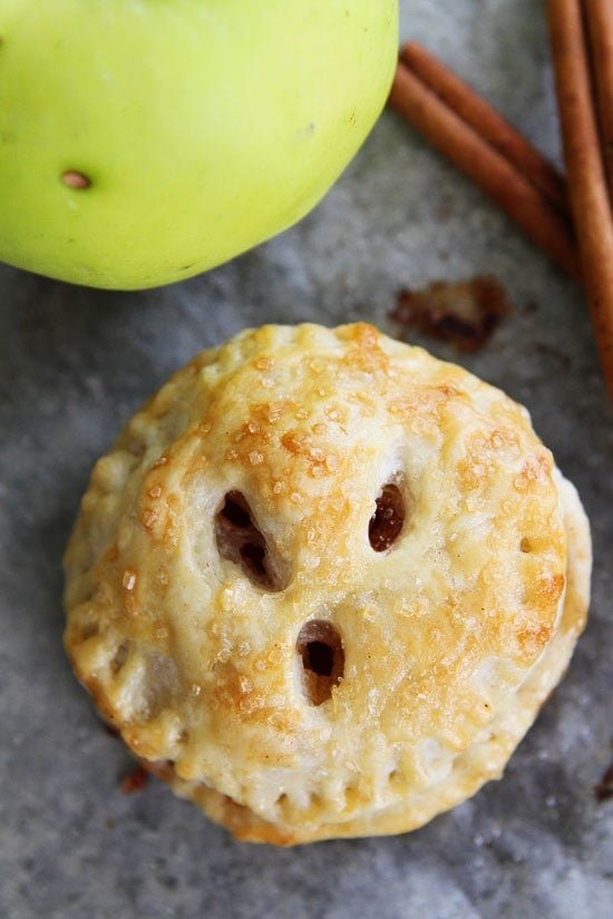 Apple Hand Pies Recipe on twopeasandtheirpod.com Love these easy mini apple pies! They are fun to make and fun to eat! Apple Hand Pies Recipe