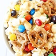 Sweet and Salty Marshmallow Popcorn Recipe on twopeasandtheirpod.com Perfect for movie night, game day, or any day! #recipe Sweet and Salty Marshmallow Popcorn Recipe on twopeasandtheirpod.com Love this sweet and salty snack! It's easy to make too!