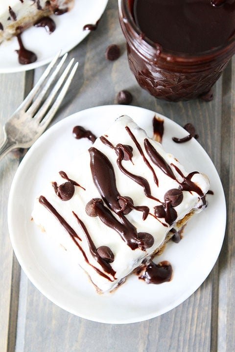Chocolate Chip Cookie Ice Cream Bars Recipe Chocolate Chip Cookie Ice Cream Bars Recipe on twopeasandtheirpod.com. Love this easy ice cream dessert!