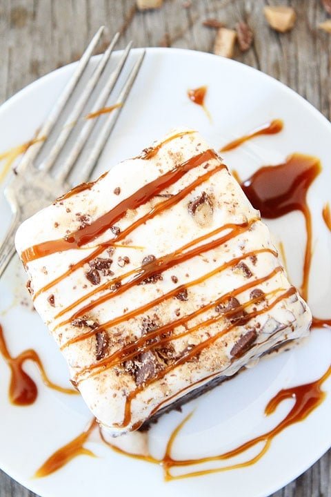 Toffee Ice Cream Brownie Bars Recipe on twopeasandtheirpod.com. The perfect summer dessert! Toffee Ice Cream Brownie Bars Recipe on twopeasandtheirpod.com. The perfect summer dessert!