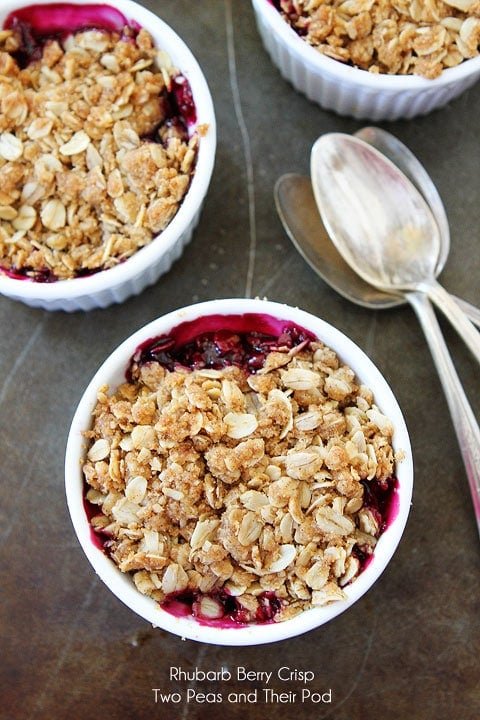 Rhubarb Berry Crisp Recipe Rhubarb Berry Crisp This easy crisp recipe makes a delightful dessert!