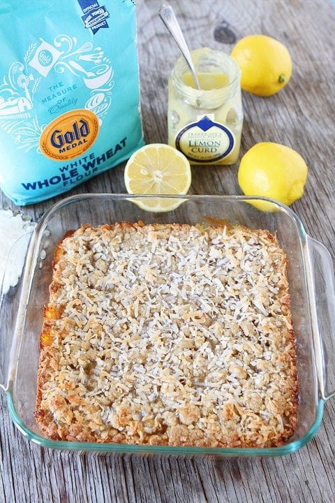 Lemon Coconut Bars Recipe Lemon Coconut Crumb Bars Recipe on twopeasandtheirpod.com