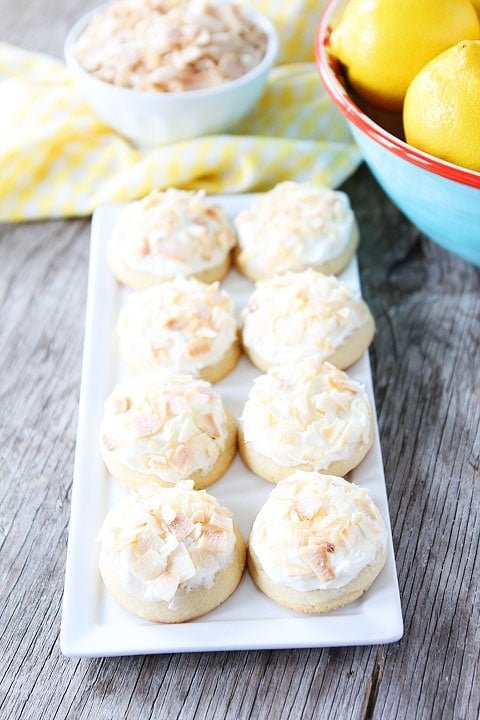Lemon Cookies with Toasted Coconut Frosting Recipe Lemon Cookies with Toasted Coconut Frosting Recipe on twopeasandtheirpod.com Make a batch today!