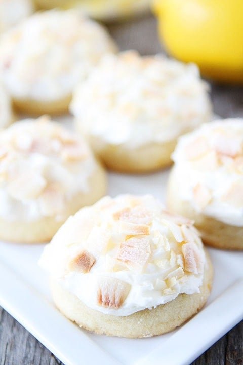 Lemon Cookies with Toasted Coconut Frosting Recipe Lemon Cookies with Toasted Coconut Frosting Recipe on twopeasandtheirpod.com Love these delightful cookies!
