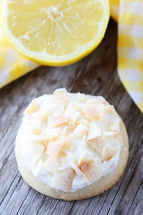 Lemon Cookies with Toasted Coconut Frosting Recipe Lemon Cookies with Toasted Coconut Frosting Recipe on twopeasandtheirpod.com Everyone will beg you for the recipe!