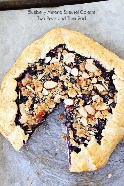 Blueberry Almond Streusel Galette Recipe on twopeasandtheirpod.com My favorite galette recipe! Blueberry Almond Streusel Galette Recipe on twopeasandtheirpod.com My favorite galette recipe!