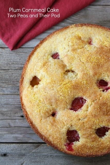 Plum Cornmeal Cake | Two Peas and Their Pod