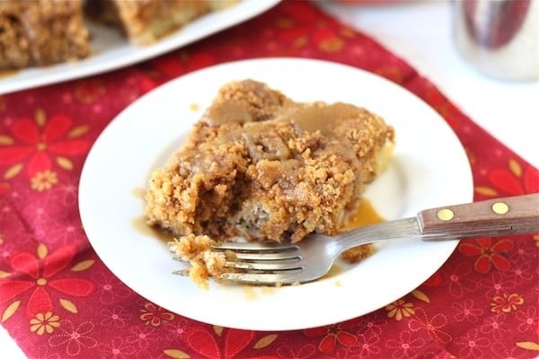 Apple Coffee Crumb Cake with Brown Sugar Glaze Recipe on twopeasandtheirpod.com #recipe Apple Coffee Crumb Cake with Brown Sugar Glaze Recipe on twopeasandtheirpod.com #recipe