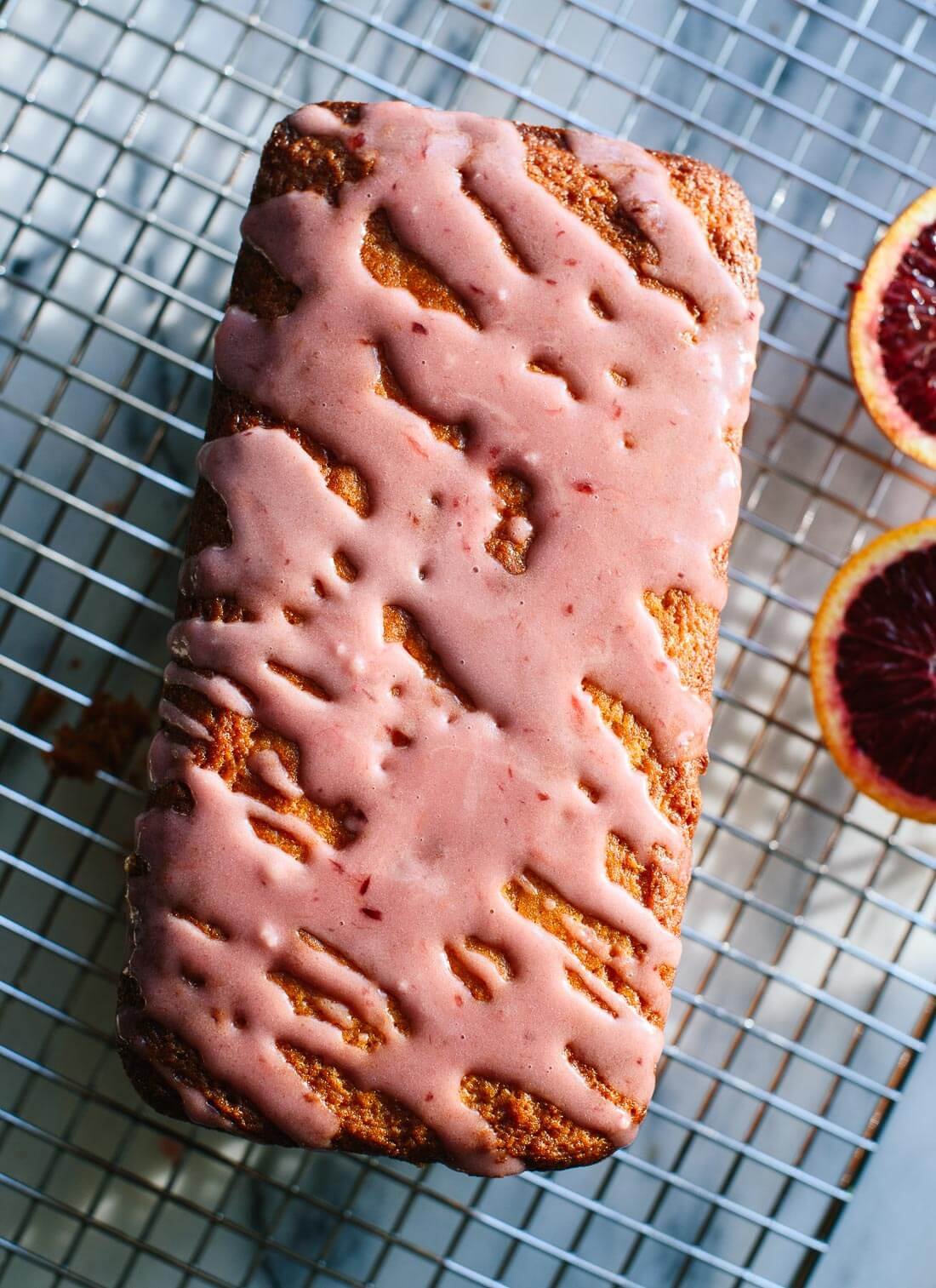 Freshly glazed citrus olive oil cake - get the recipe at cookieandkate.com
