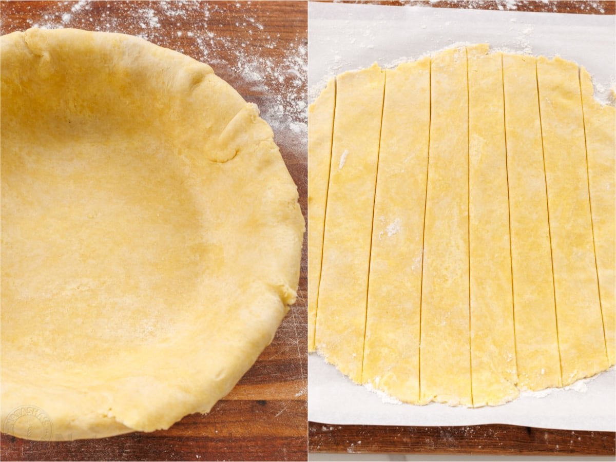 How to make a lattice crust using two homemade crusts