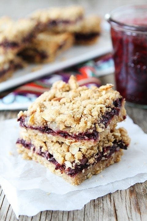 Jam Bars Recipe Jam Almond Crumb Bars
