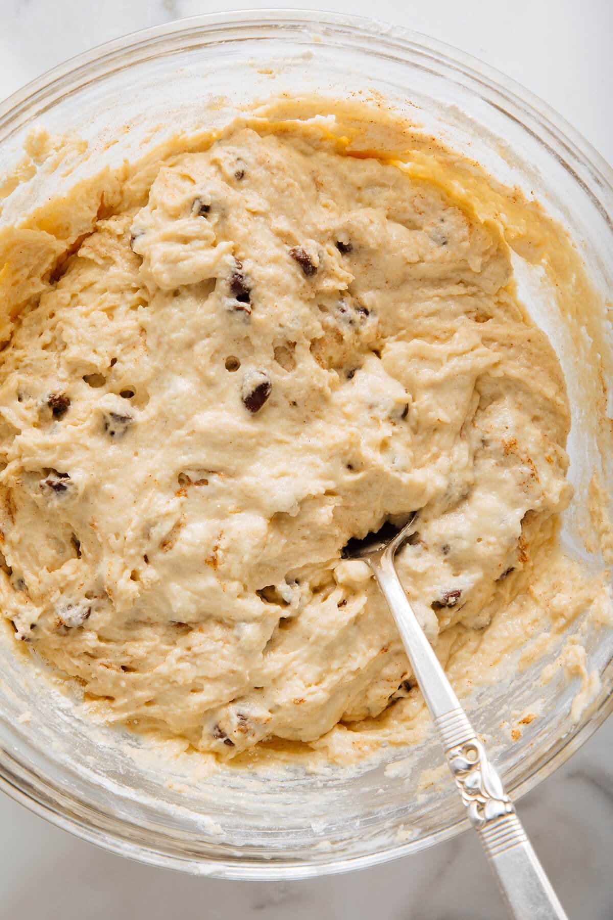 chocolate chip muffin batter
