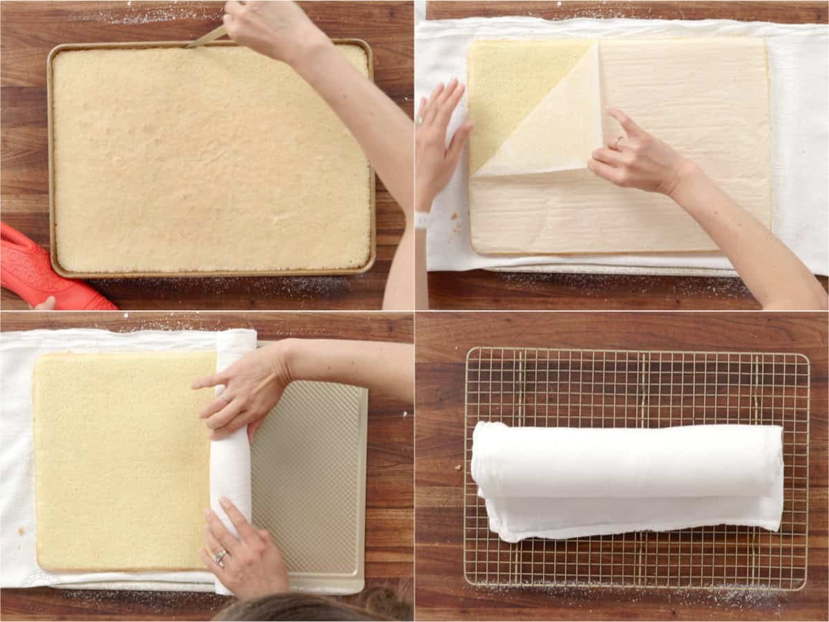 Raspberry Swiss Roll Cake wraps moist sponge cake around a sweet and creamy mascarpone filling. Sounds difficult, but it couldn't be easier! The secret of how to making a roll cake by rolling the warm cake and allowing it to cool.