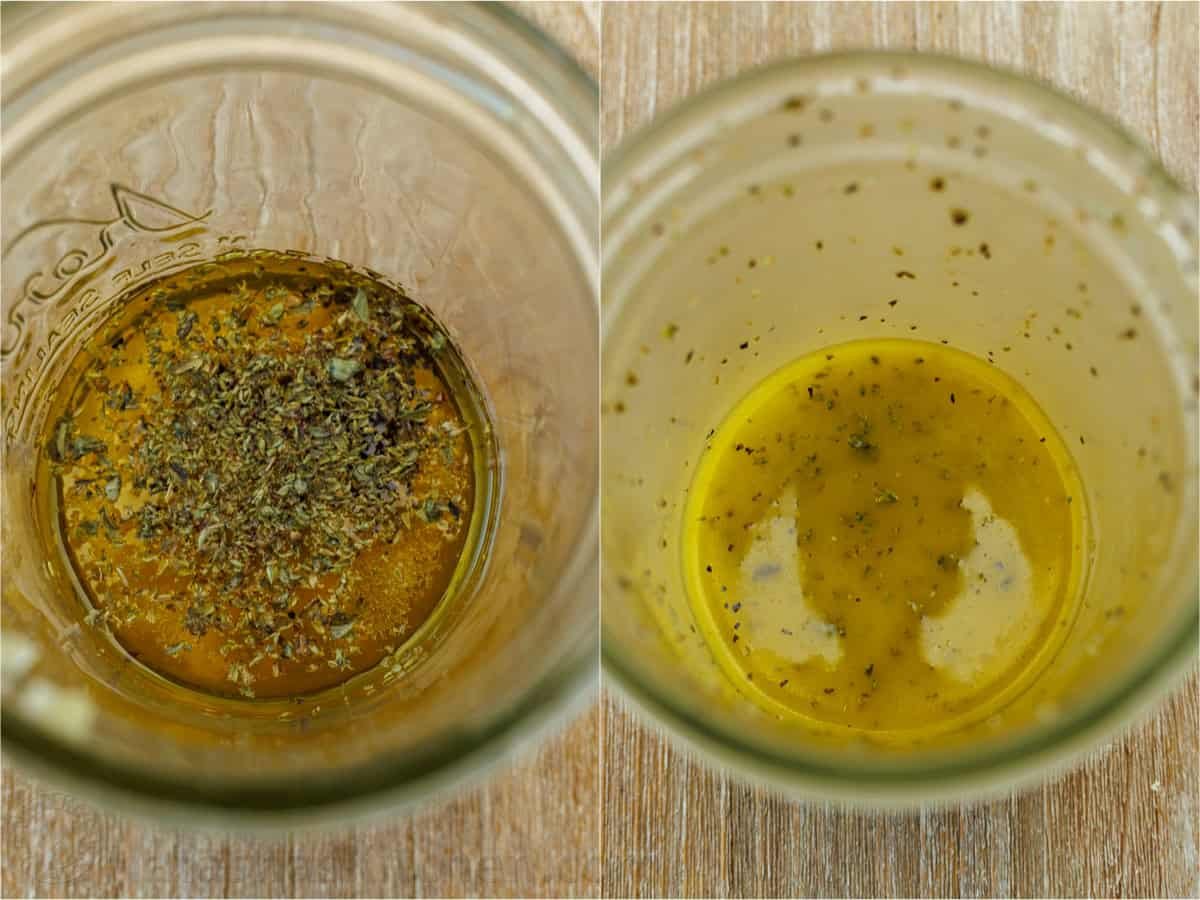 How to mix Italian dressing in a mason jar