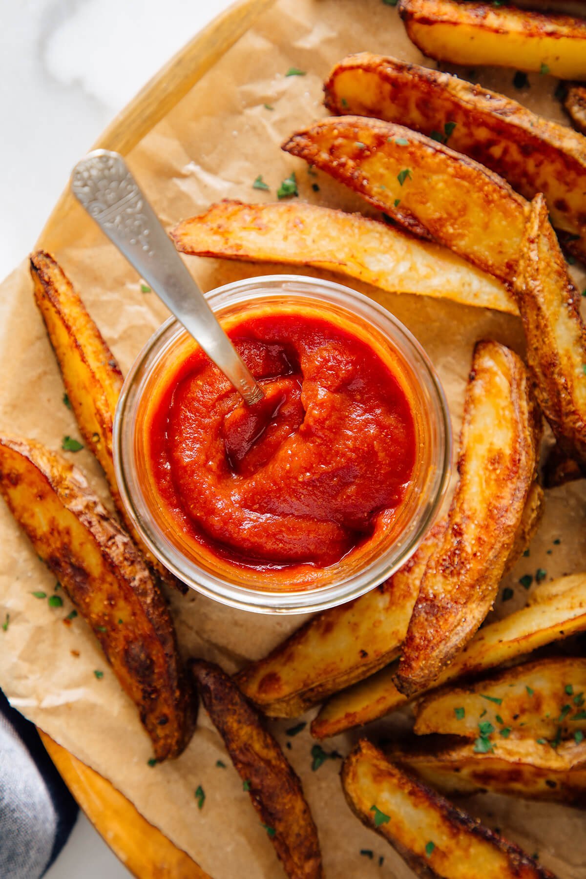 ketchup with fries