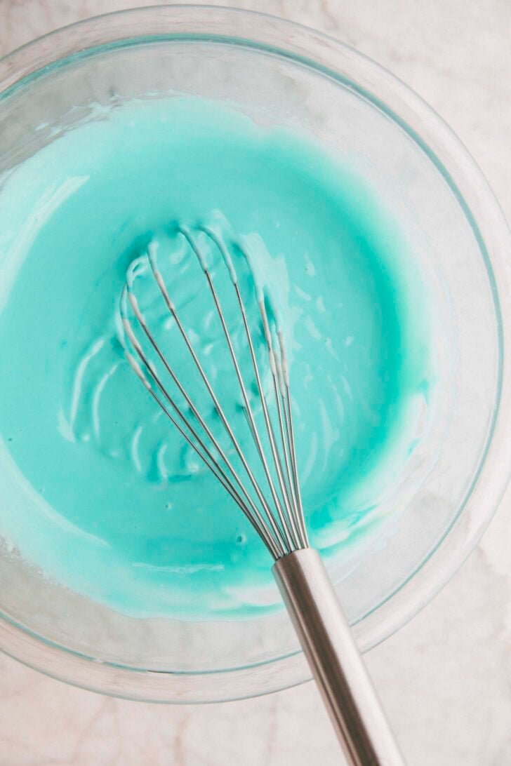 photo of the baja blast filling with food coloring