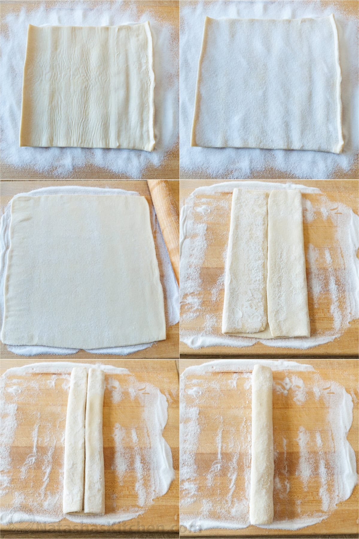 How to use puff pastry for making elephant ear cookies