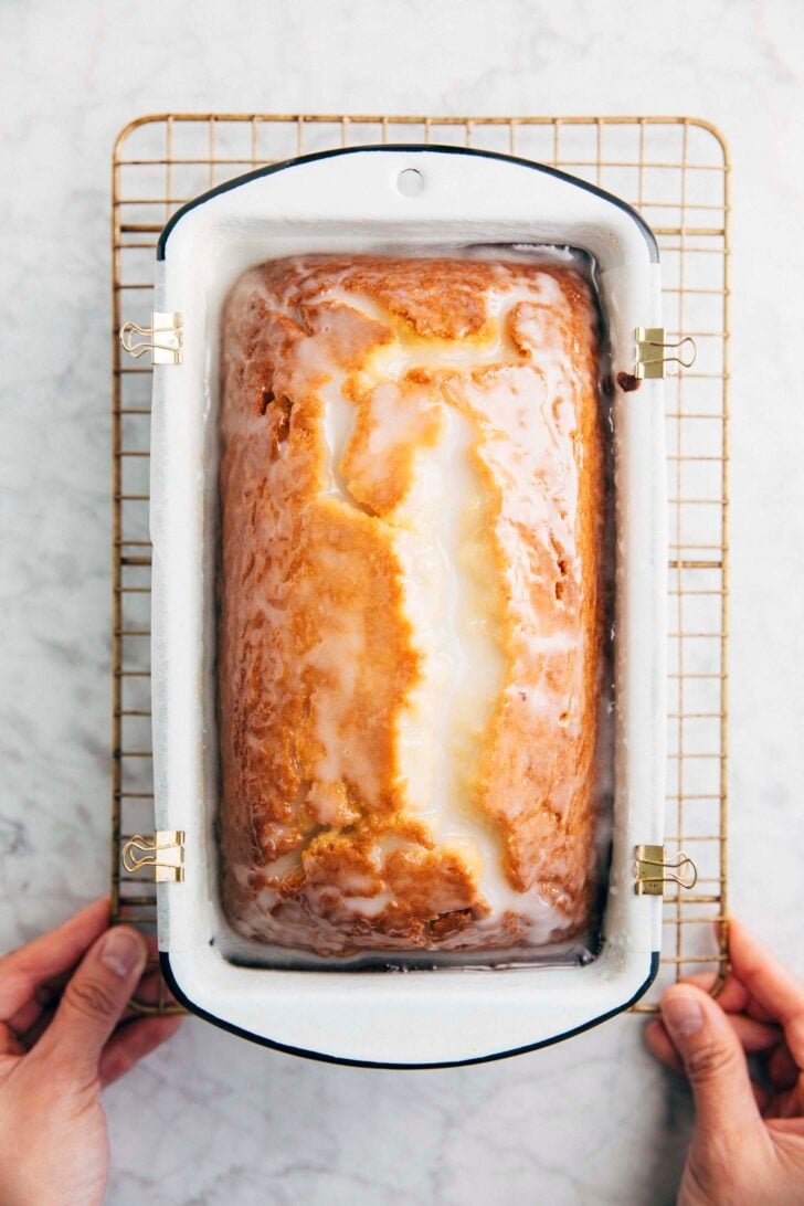 Photo of Michelle from Hummingbird High showing the glazed lemon cake