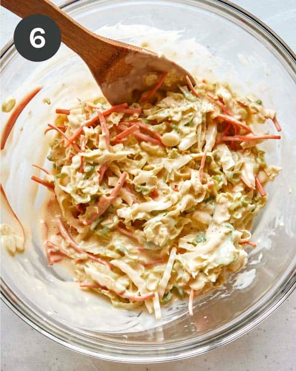 Okonomiyaki batter in a bowl.