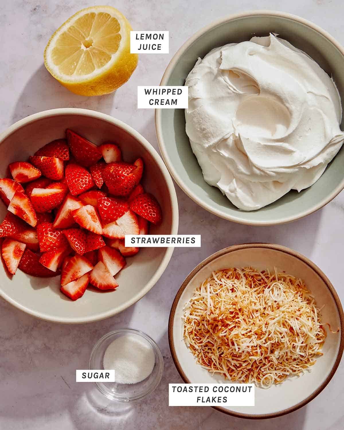 Toppings for honey toast. 