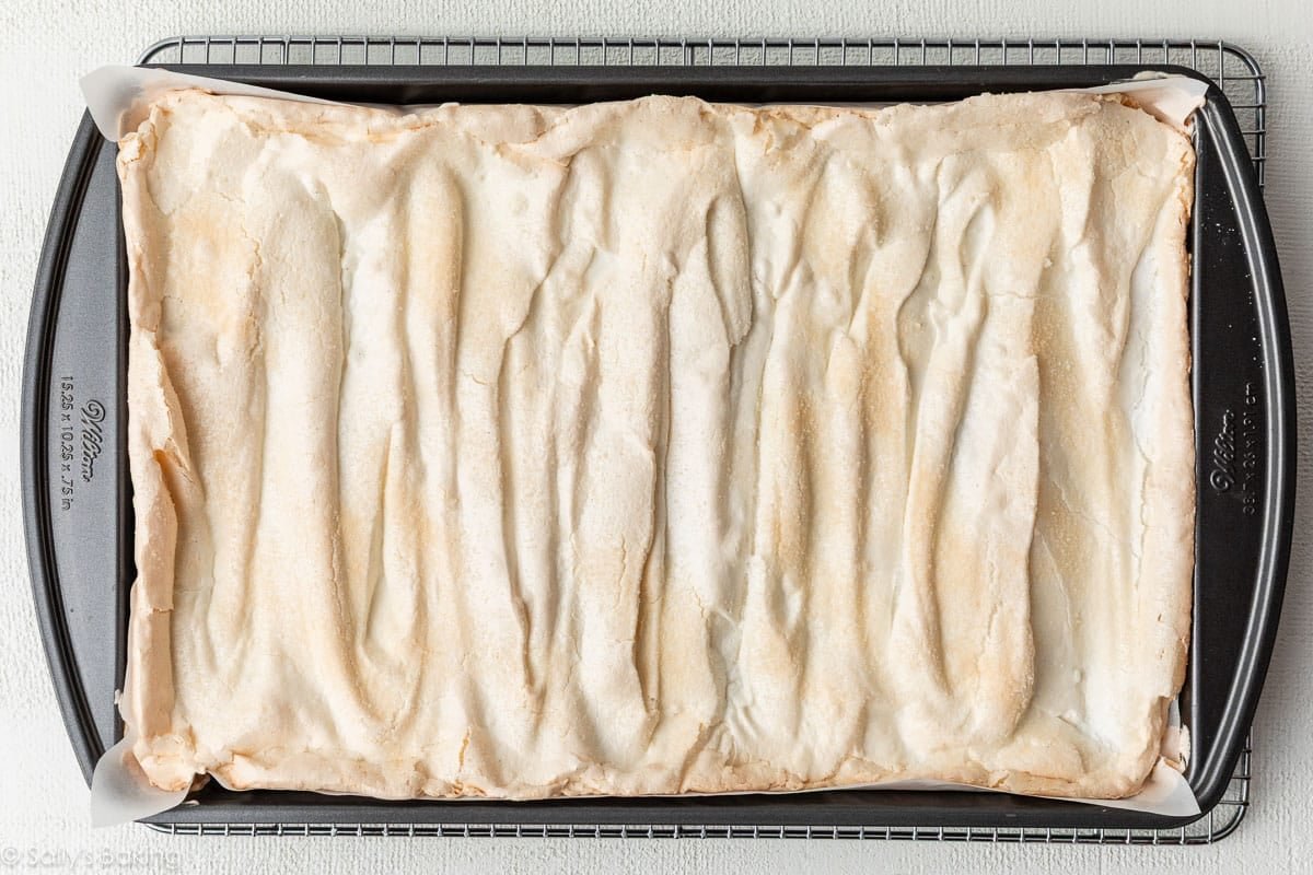 baked meringue.