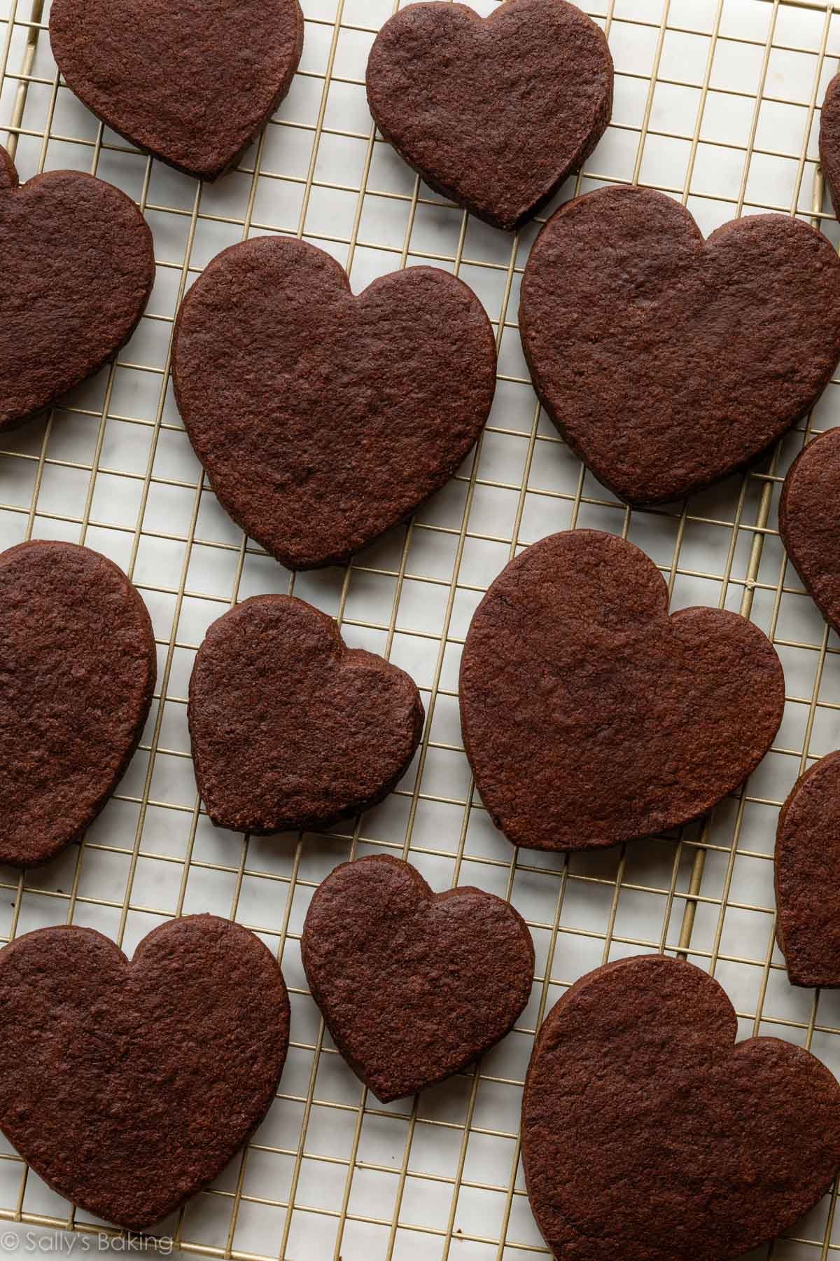 cookie cutter chocolate sugar cookies.