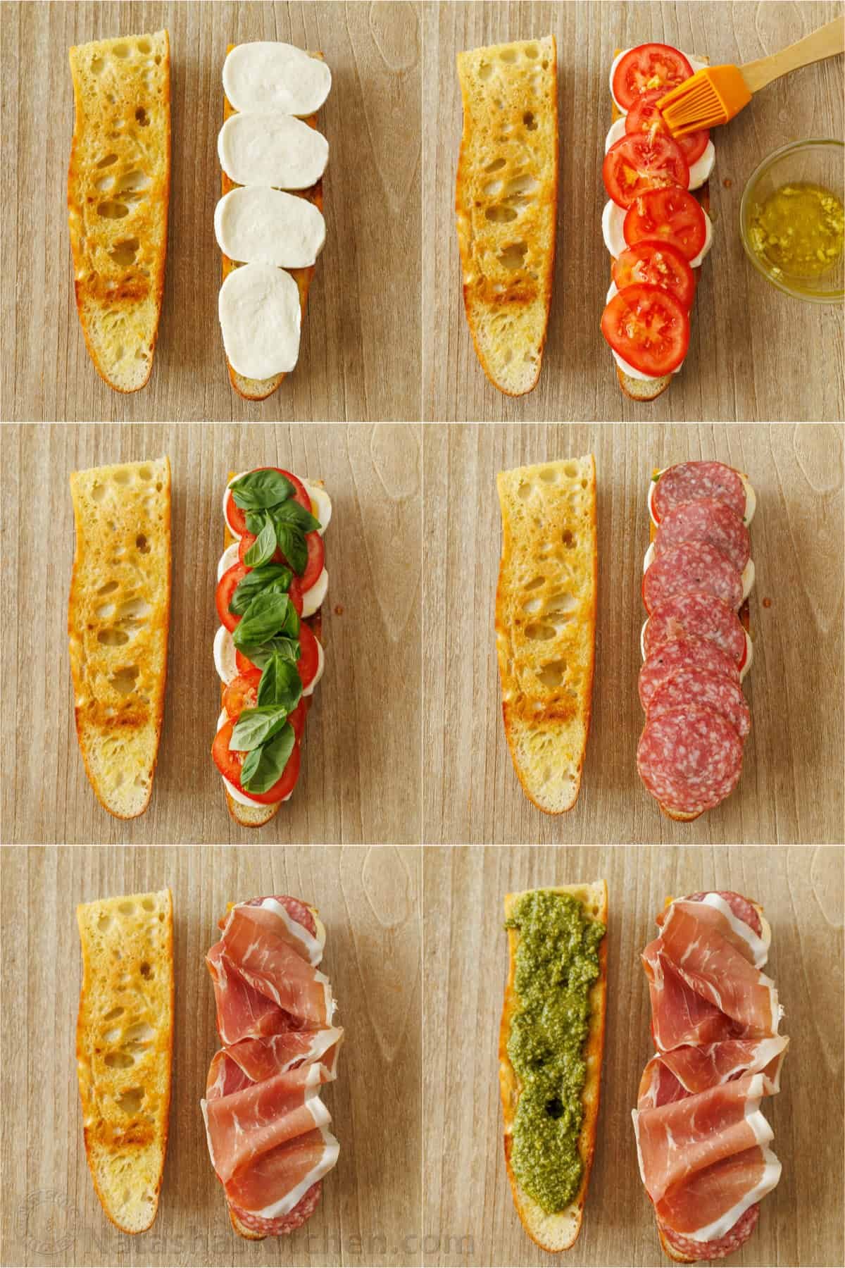 How to layer ingredients for authentic Italian sub sandwhich recipe