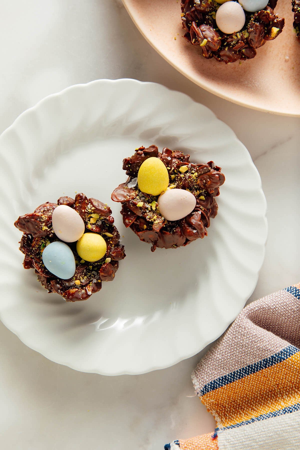 Easter egg bird nests