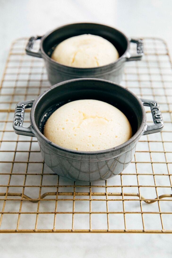 photo of dot cakes right after being baked
