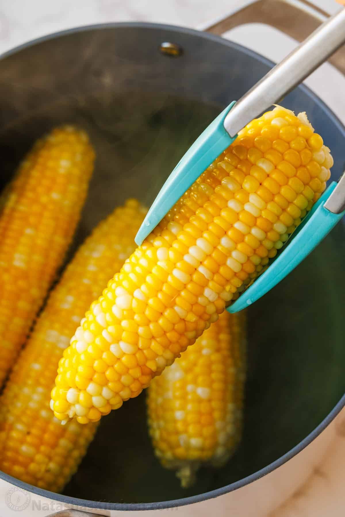 how long to cook corn on the cob in a large pot