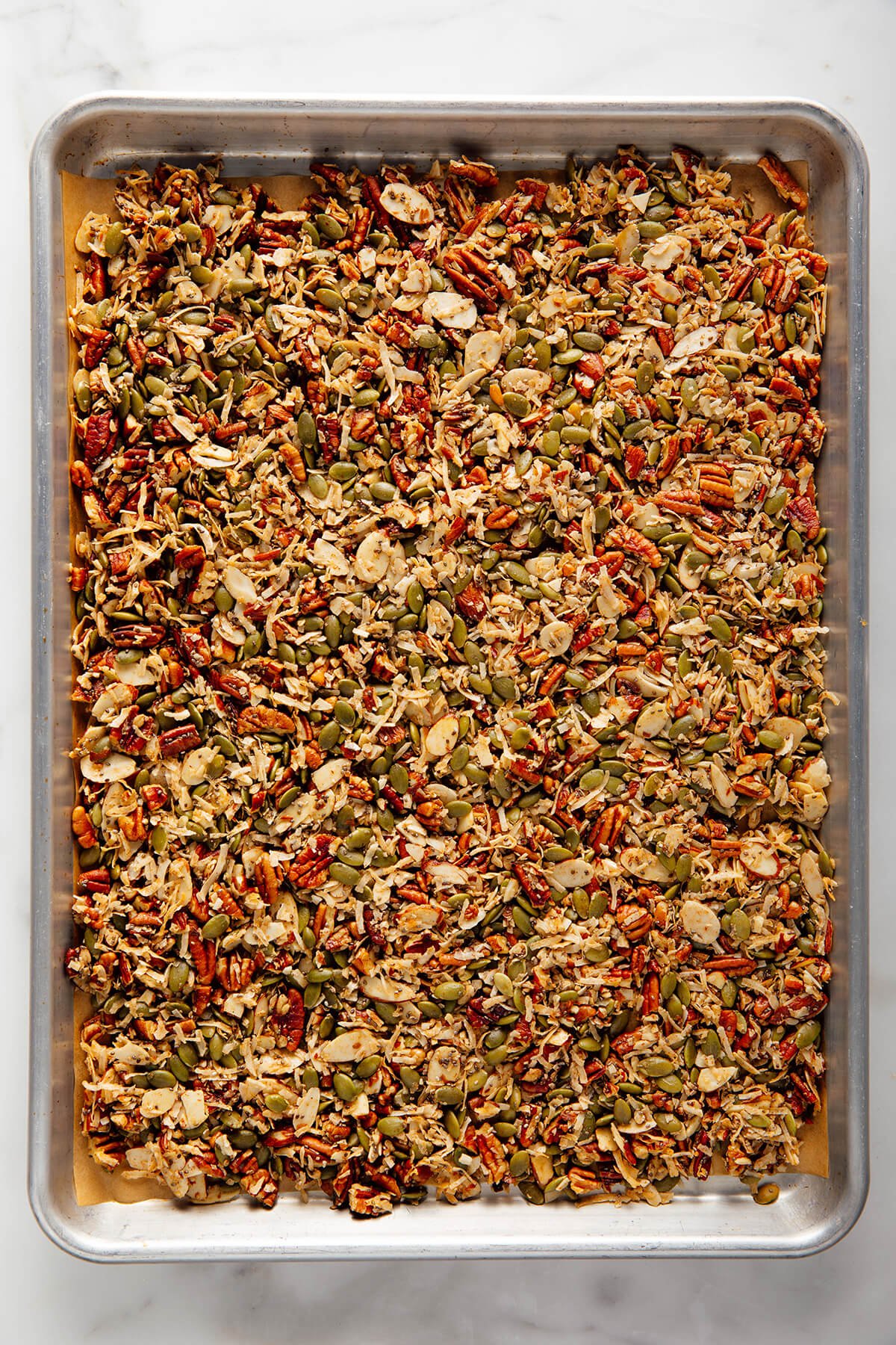 grain-free granola after baking